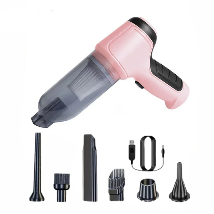 Car Vacuum Cleaner Strong Suction Cleaning Mini Machine Wireless Portable Handhled Blower Machine Air Duster for Home Appliances